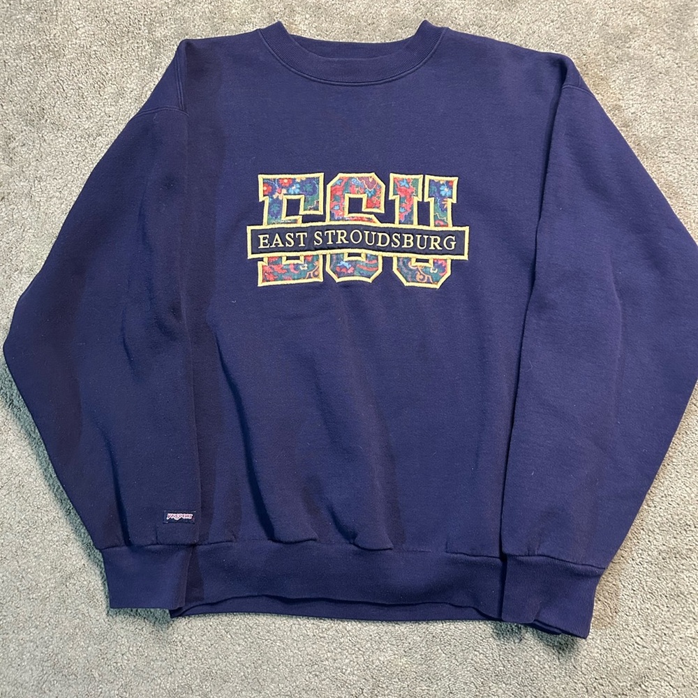 Vintage 90s Jansport East Stroudsburg College Crewneck Sweater XL Made In USA